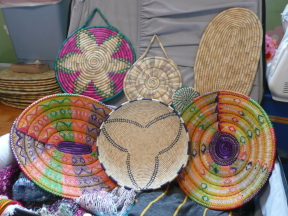 hand-woven Ethiopian baskets