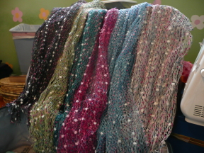 hand-woven loose-knit Ethiopian scarves